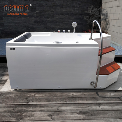 Bañera de acrílico del masaje para el 1.75m interior casero para dos personas