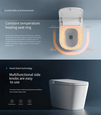 400Mm Roughing Smart Wc Remote Control Toilet With Built In Bidet Commercial