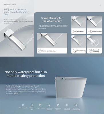 wholesale oem Public Intelligent Toilet Smart Bidet European Style Wall Hung Round